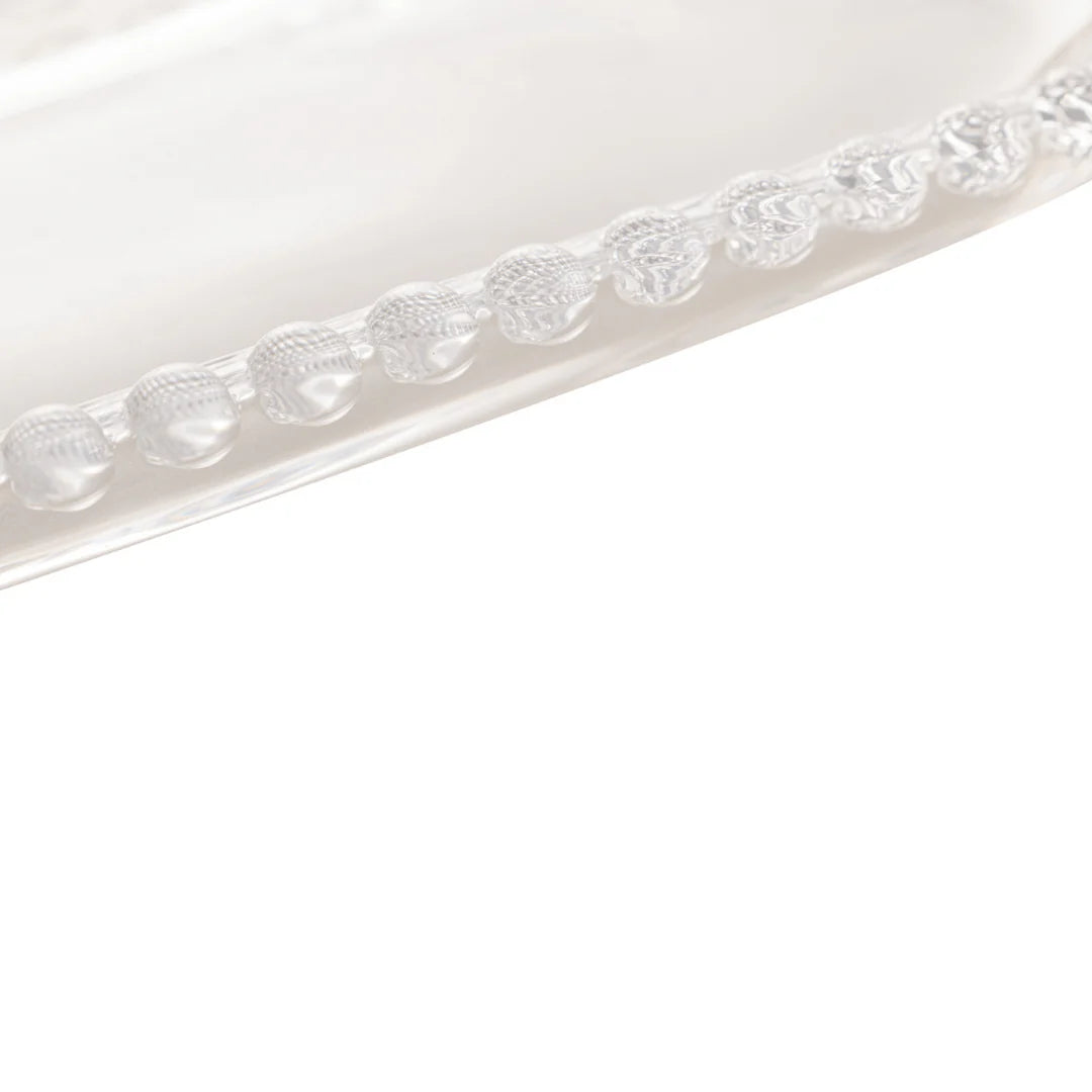 Travessa em Cristal de Chumbo Oval Pearl 24cm