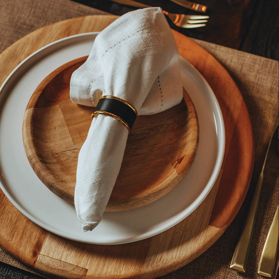 Jogo 2 Guardanapos Ponto Ajour Algodão Branco 40cm x 40cm