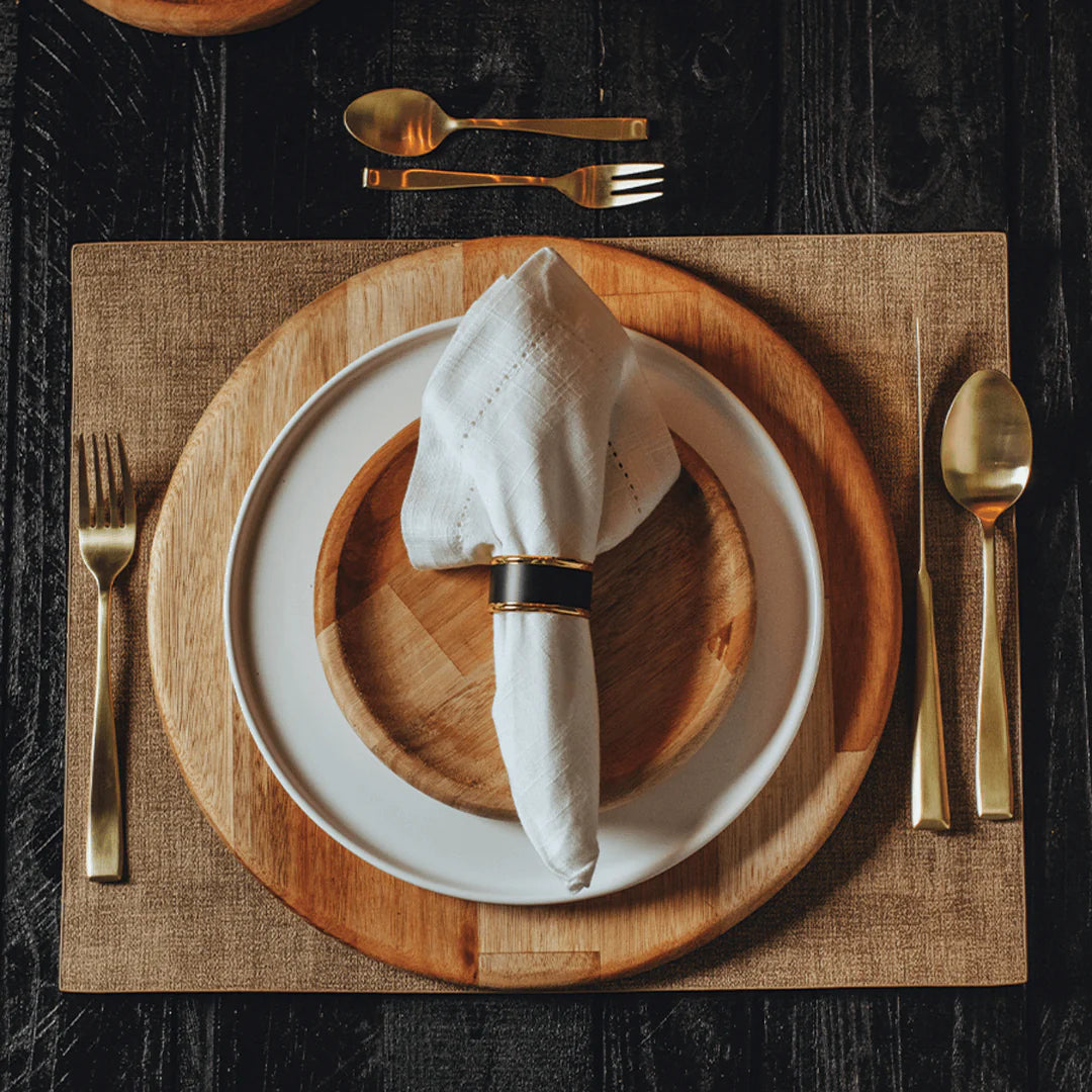 Jogo 2 Guardanapos Ponto Ajour Algodão Branco 40cm x 40cm