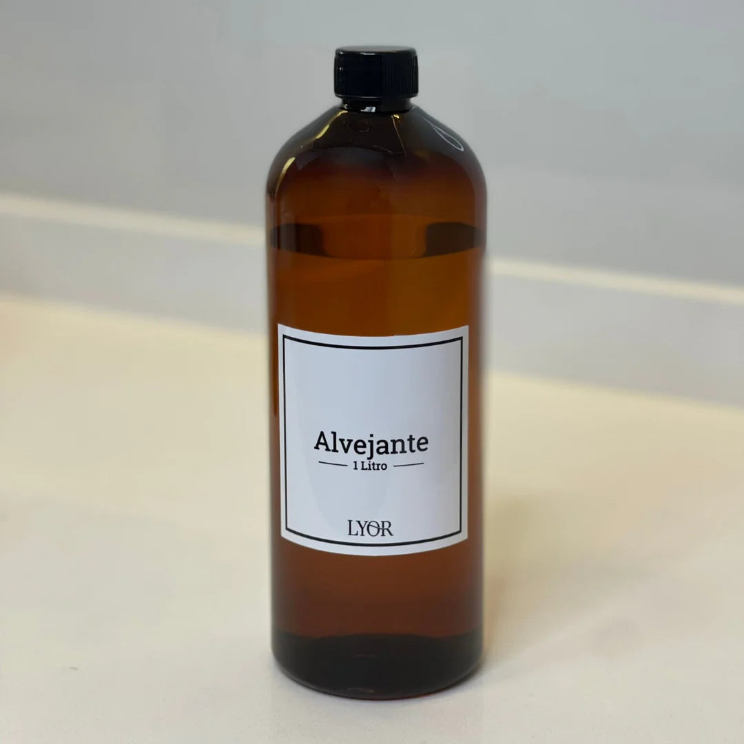 Porta Alvejante de Plástico com Tampa Vintage 1 Litro