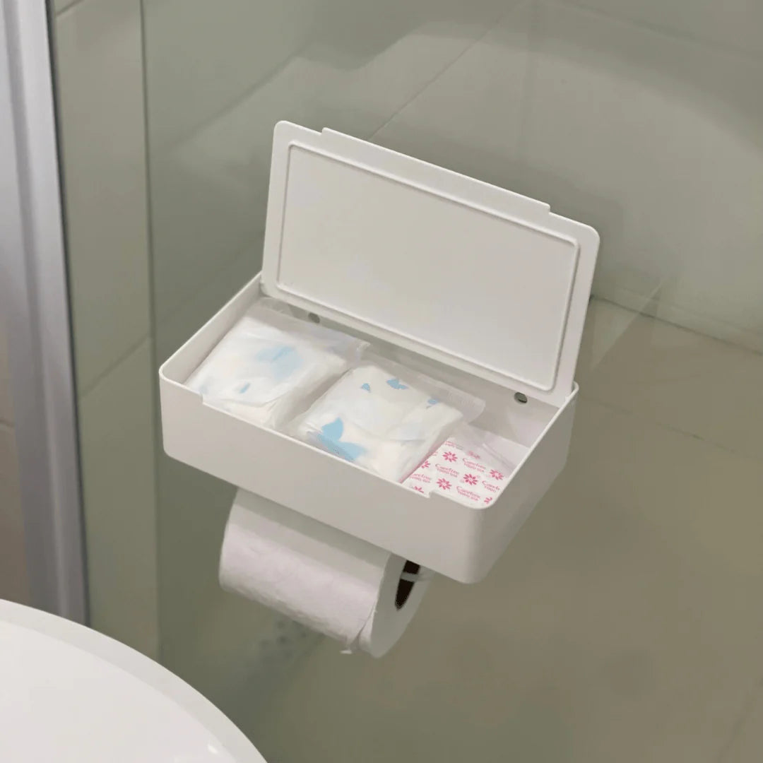 Suporte Papel Higiênico com Porta Objetos 3M Branco