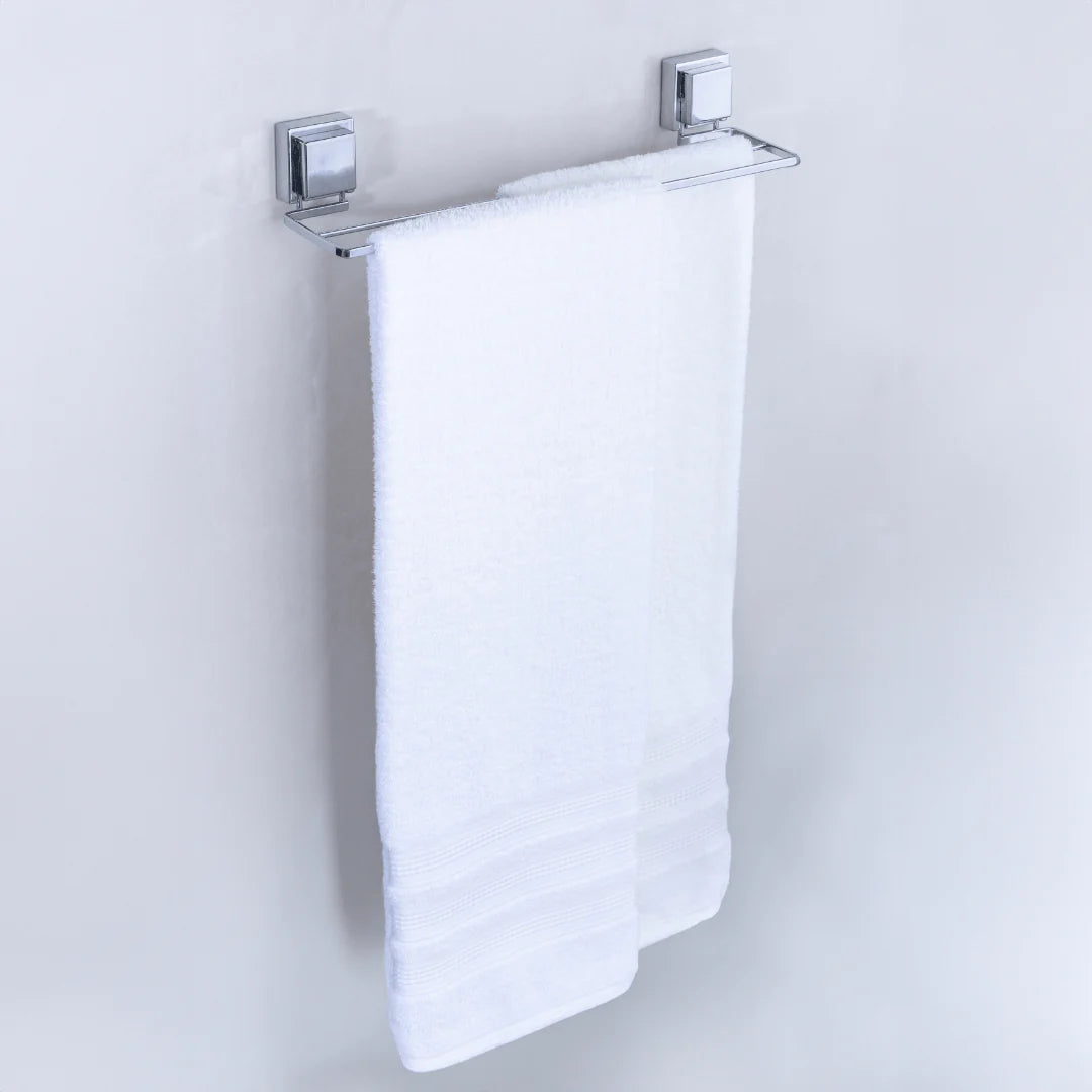 Toalheiro Duplo com Ventosa 45cm Cromado