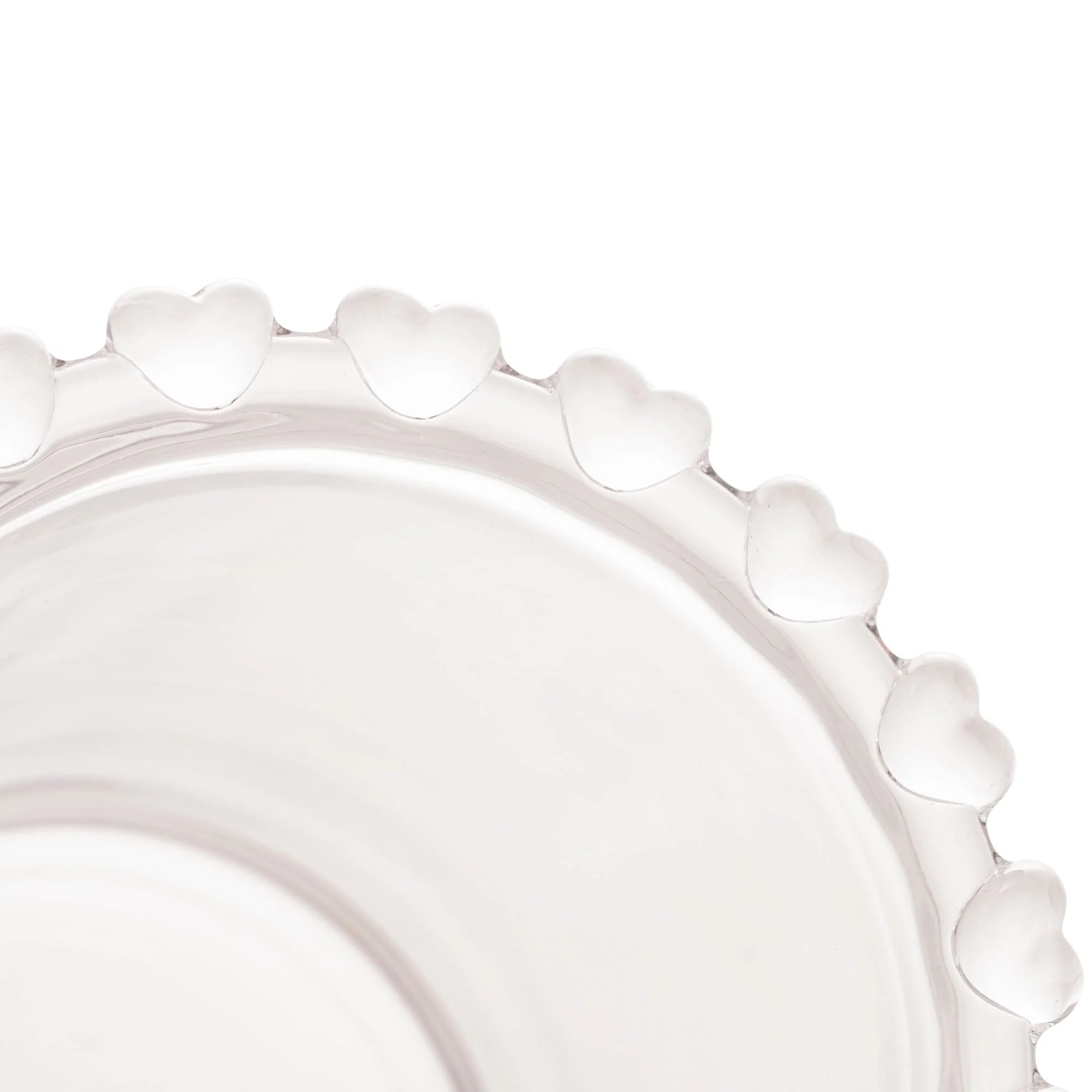 Copo Porta Talheres de Cristal de Chumbo com Detalhes em Formato de Coração