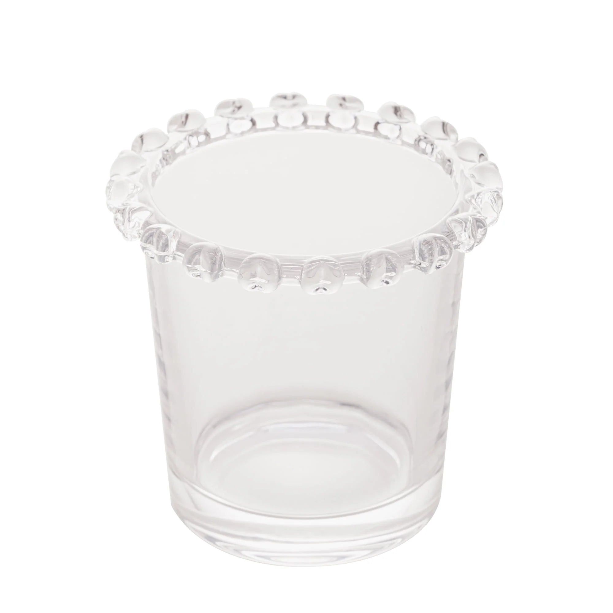 Copo Porta Talheres de Cristal de Chumbo com Detalhes em Formato de Coração